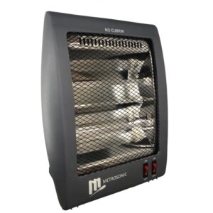 ESTUFA METROSONIC HALOGENA DE 2 VELAS 800W BLANCO - M1805A